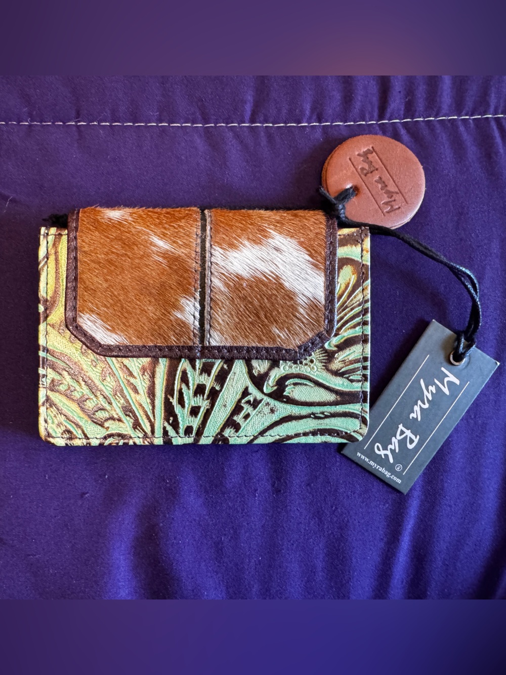 Myra Bag Green/Teal Credala Credit Card Holder NWT